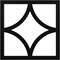 Ekena Millwork Statesman Architectural Grade PVC Pierced Ceiling Medallion, Black, 24"OD x 15 3/8"ID x 3/4"P CMPP24X24STSBL - alternate 1